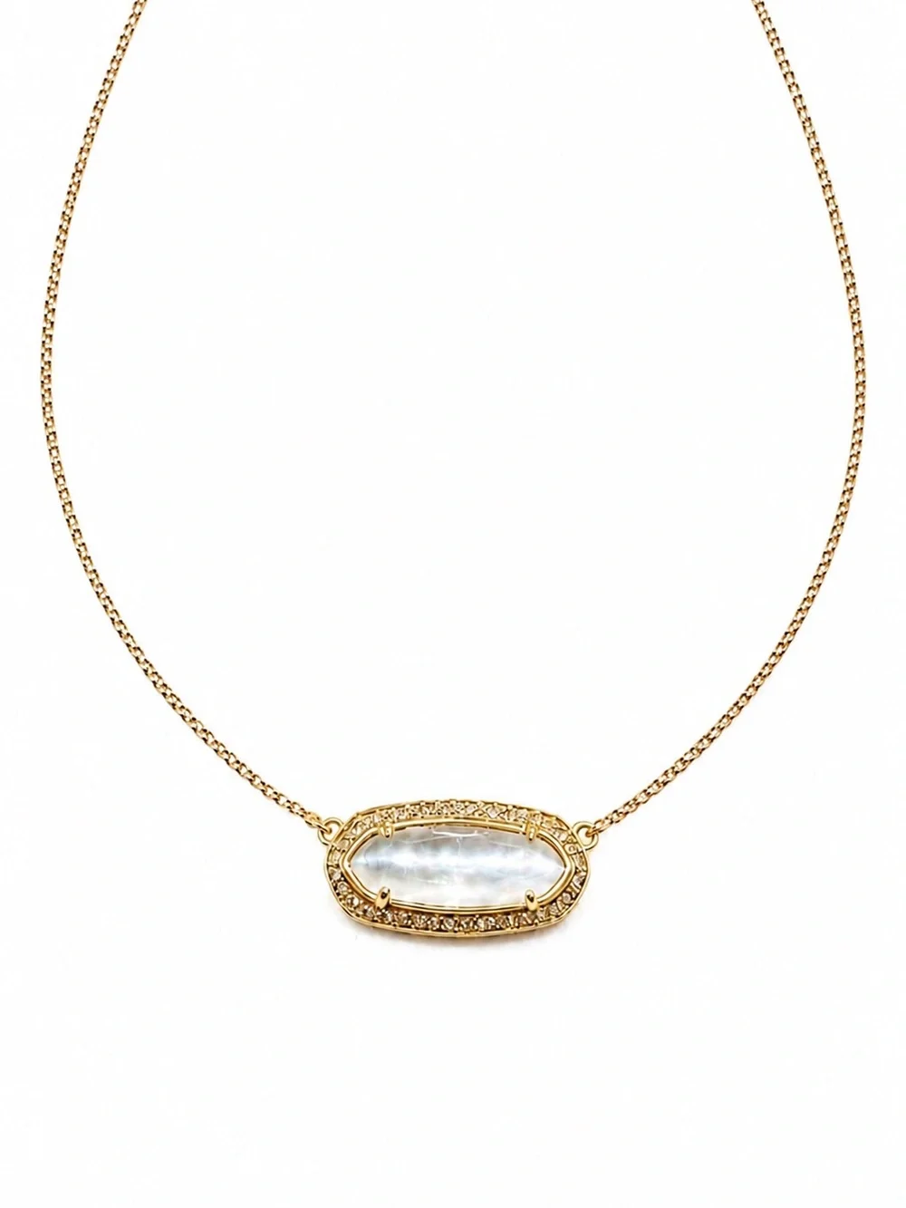 Kendra Scott Aston Gold Mother-of-Pearl Necklace